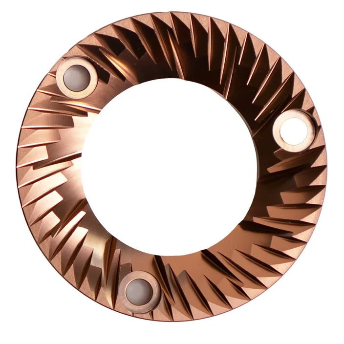 54mm Red Titanium-coated stainless steel coffee grinder burr - Grind Logic
