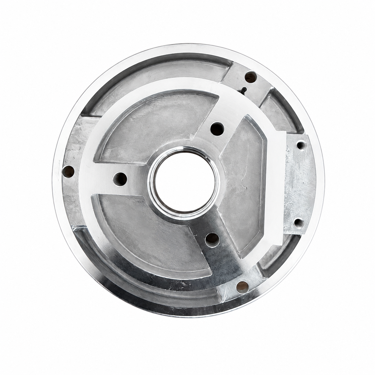 Underside view of the DF64 Gen 2 lower burr chamber -