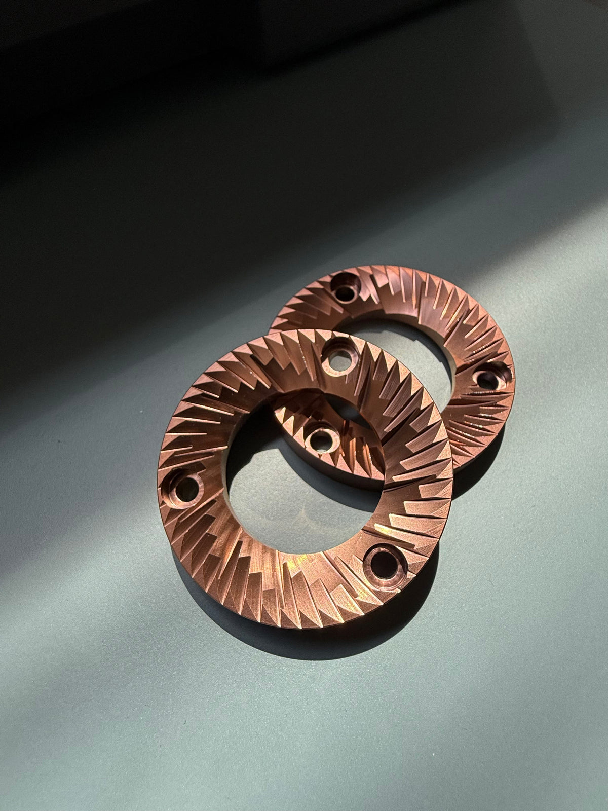 Red Titanium Burrs - 54 mm - for Espresso