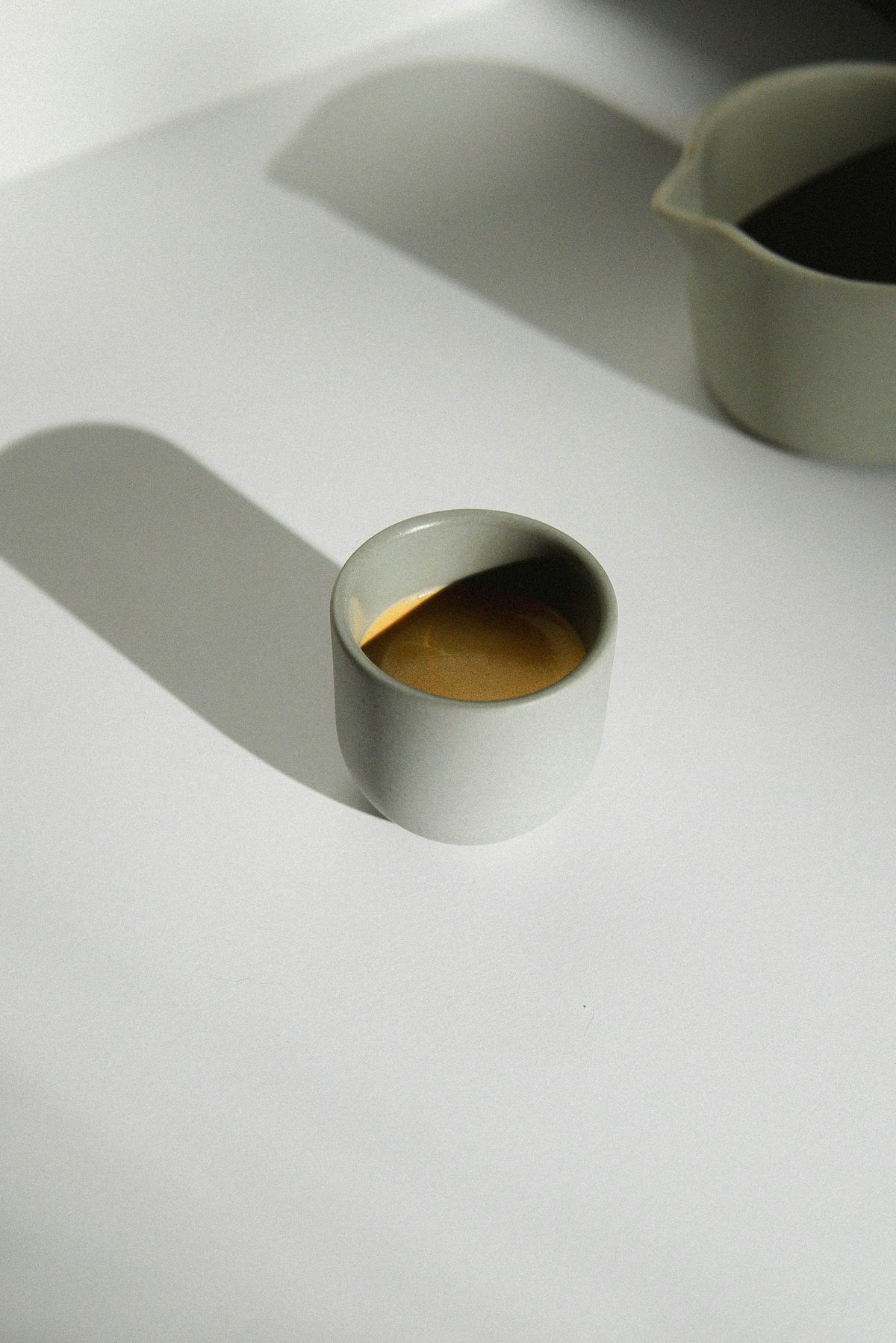 Coffee in Coffee cup against white background 