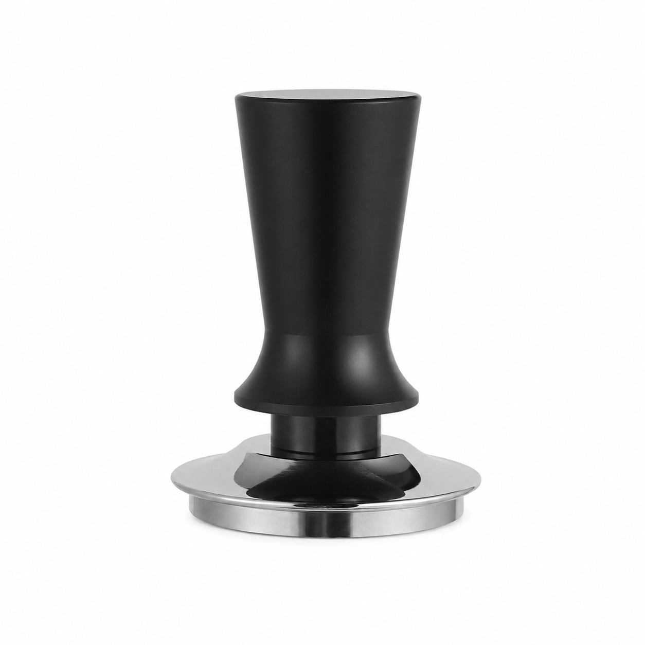 Matte Black 58mm Self-Levelling Spring-Loaded Espresso Tamper - Grind Logic
