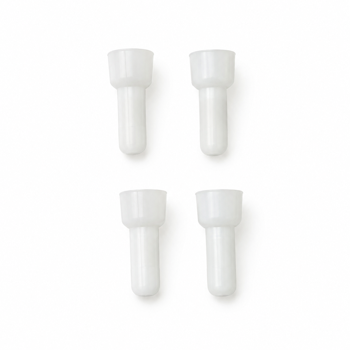 Four white crimp connectors for DF54 and DF64 coffee grinder ioniser wiring - Grind Logic